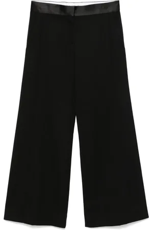 Victoria Beckham Pantalon à bords satinés