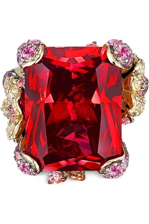 Anabela Chan Bague Ruby Cinderella en or 18ct
