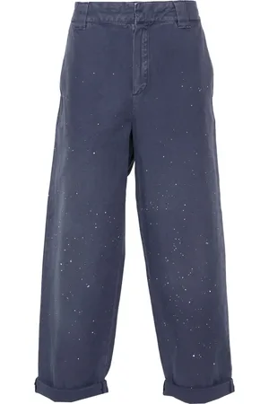 Golden Goose Pantalon chino en coton à coupe droite