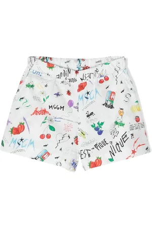 Msgm Short à imprimé graphique