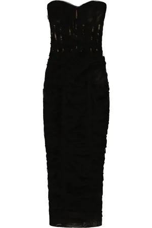 Dolce & Gabbana Robe-corset en tulle à design drapé