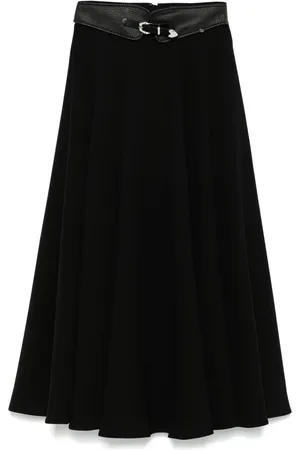 NISSA Jupe mi-longue à taille ceinturée