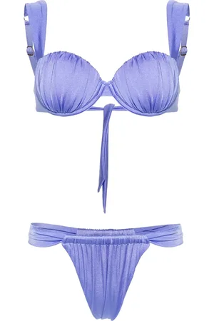 Noire Swimwear Bikini à fronces