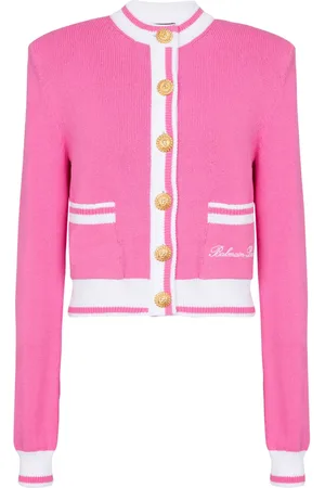 Balmain Cardigan à logo brodé