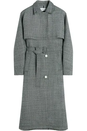 Lanvin Trench en laine vierge à taille ceinturée