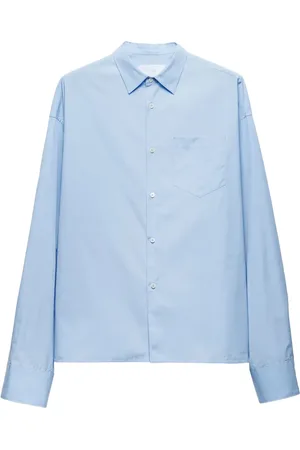Prada Chemise en coton à poche poitrine