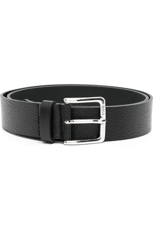 HUGO BOSS Ceinture en cuir à logo gravé