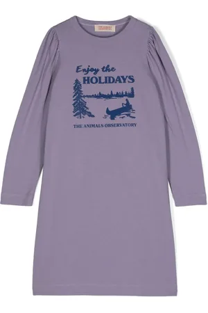 The Animals Observatory Robe courte à imprimé graphique