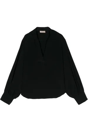 BLANCA Blouse en crêpe à manches longues