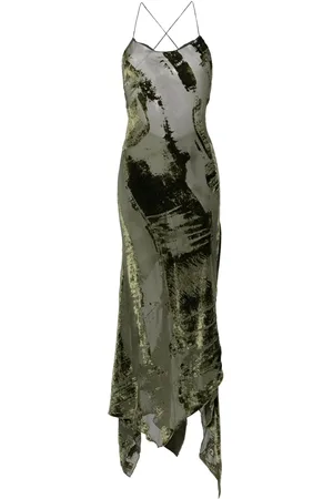 Roberto Cavalli Robe longue à effet usé
