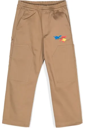 OFF-WHITE Pantalon droit à logo imprimé
