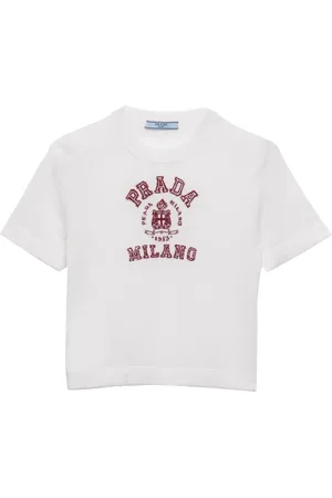Prada Haut à logo en intarsia