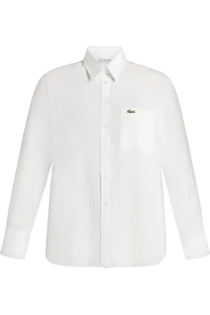 Lacoste Chemise en coton à logo appliqué