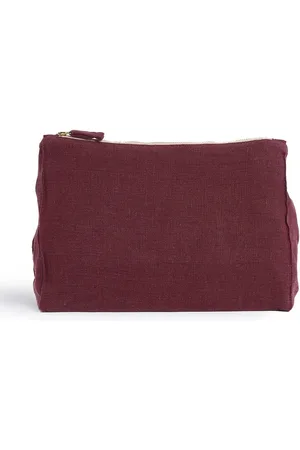 ONCE MILANO Pochette zippée en lin