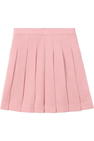 Burberry Jupe plissée à logo brodé EKD