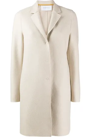 Harris Wharf London Manteau à fermeture dissimulée