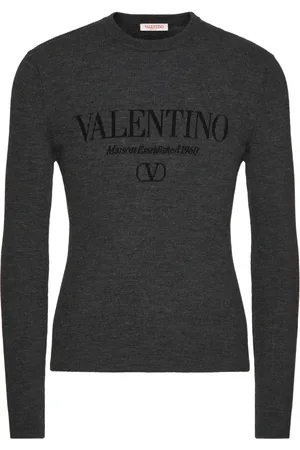 VALENTINO GARAVANI Pull à logo en intarsia