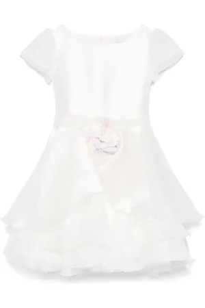 MONNALISA Robe à fleurs appliquées