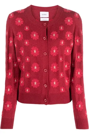 Barrie Cardigan à fleurs brodées
