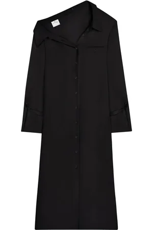 Courrèges Robe-chemise en crêpe