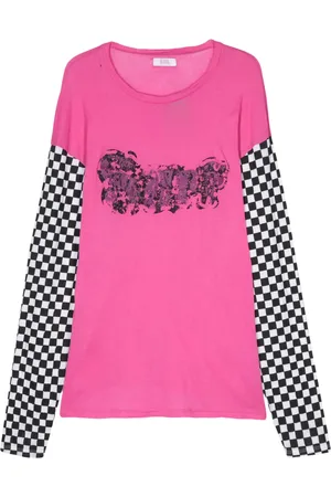 ERL T-shirt en coton à effet usé