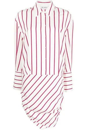 The Attico Robe rayée Hatty à design drapé