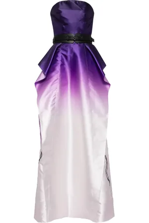 Saiid Kobeisy Robe-bustier à effets dégradés