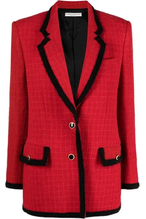 Alessandra Rich Blazer boutonné à carreaux