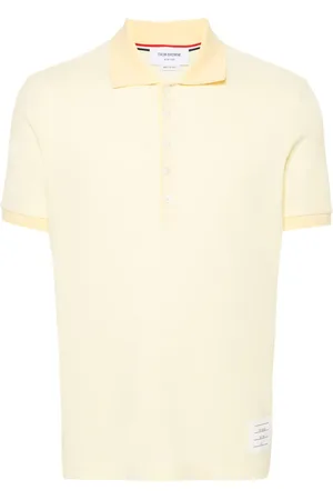 Thom Browne Polo en maille à détail 4 bandes signature