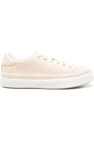 Chloé Baskets en cuir Telma à coutures ton sur ton