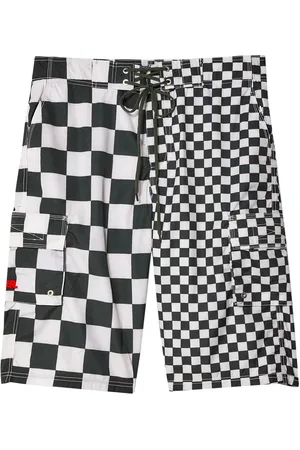 ERL Short cargo à carreaux