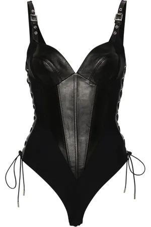 MITILIANE COUTURE Body à bords en cuir