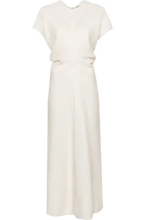 Totême Robe longue à détail drapé