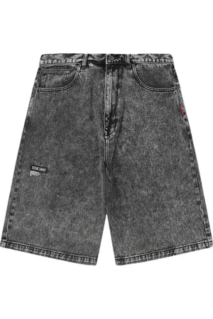 Izzue Short en jean à patch logo