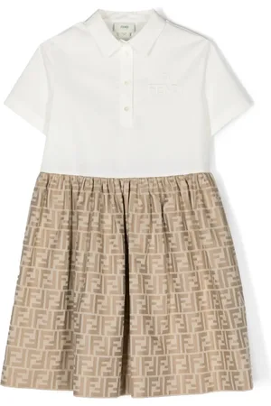 Fendi Robe évasée à logo FF en jacquard