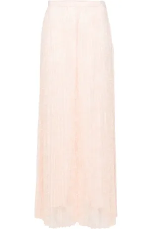 Twin-Set Pantalon palazzo à design plissé