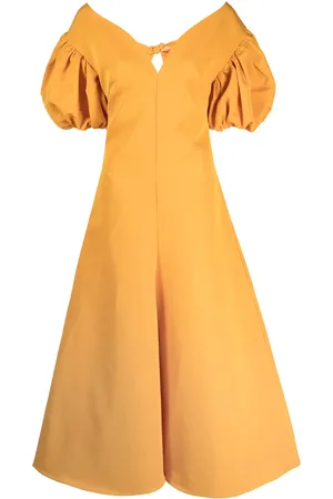 Rosie Assoulin Robe longue à manches bouffantes