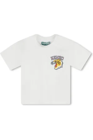 Kenzo T-shirt en coton à logo imprimé