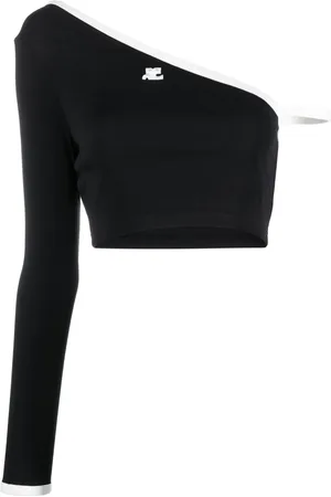 Courrèges Haut crop à une épaule