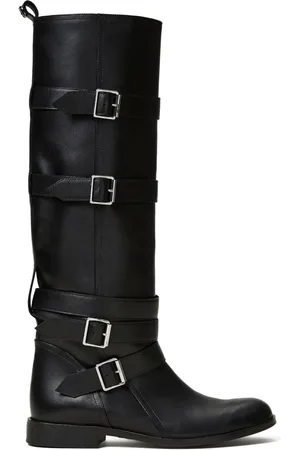 Twin-Set Bottes en cuir à boucles