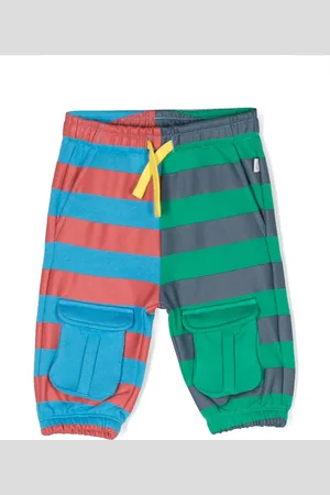 Stella McCartney Pantalon de jogging rayé à lien de resserrage