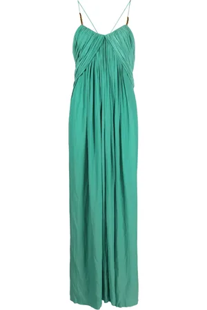 Lanvin Robe longue drapée à design sans manches