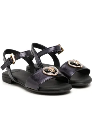 VERSACE Sandales en cuir à motif Medusa