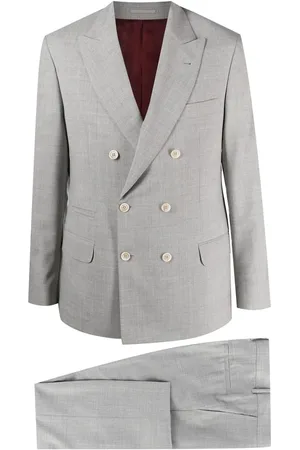 Brunello Cucinelli Costume à veste à boutonnière croisée