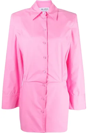 The Attico Robe-chemise Margot à coupe courte