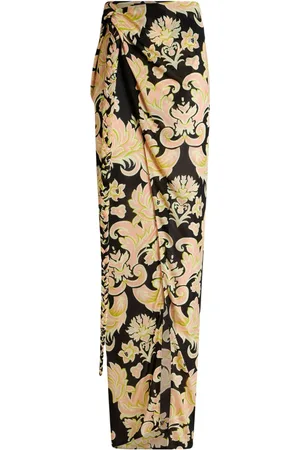 Etro Jupe drapée à fleurs