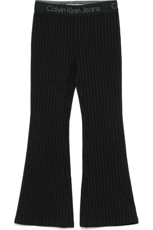 Calvin Klein Pantalon évasé à fines rayures