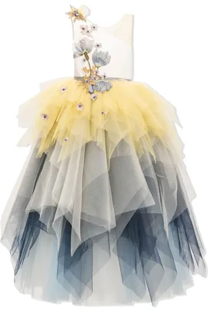 Tulleen Robe Gemini à fleurs brodées