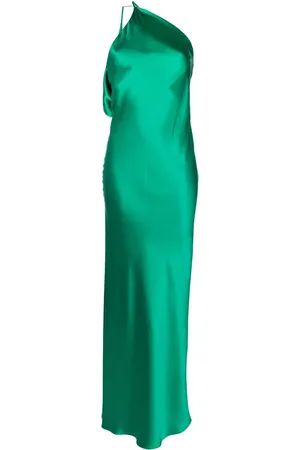 Michelle Mason Robe mi-longue à design asymétrique à une épaule