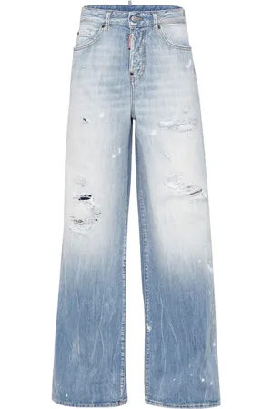 Dsquared2 Jean ample à effet usé